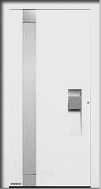 Двери входные алюминиевые ThermoCarbon Hormann - Мотив 306 в Новошахтинске